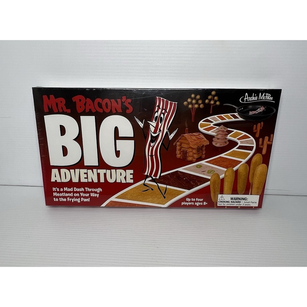 Mr. Bacon's Big Adventure Board Game 2009 New Sealed Archie McPhee